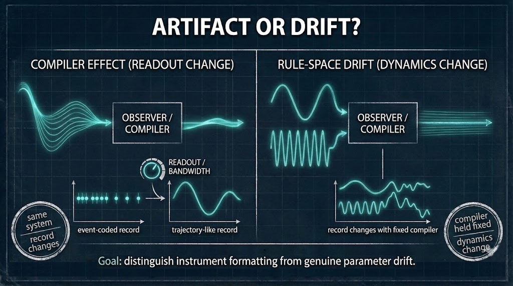 Compilation vs rule-space drift